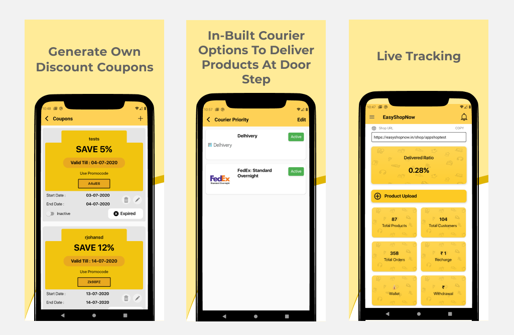 Complete B2B App for small vendor across India. CoderKube